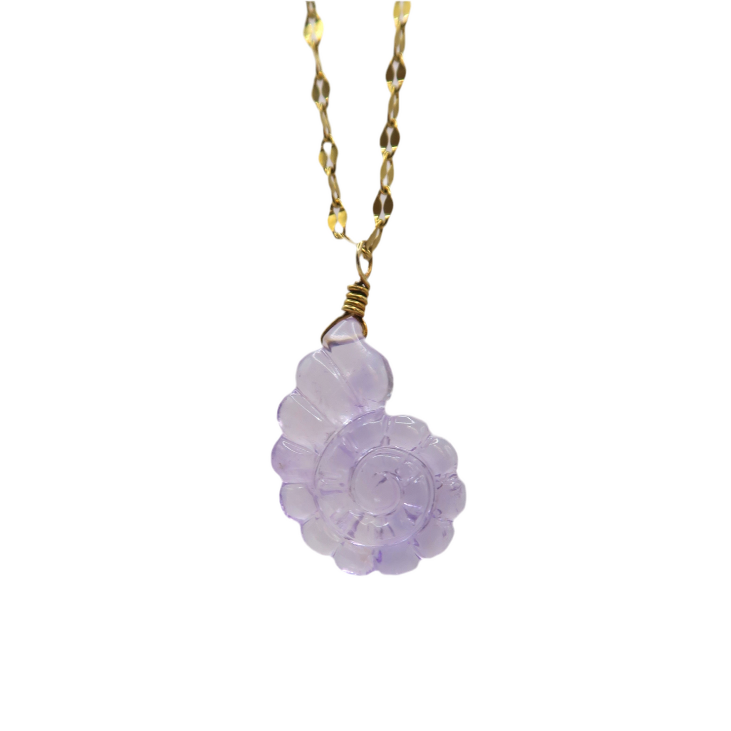 1 OF 1 Amethyst Shell Necklace
