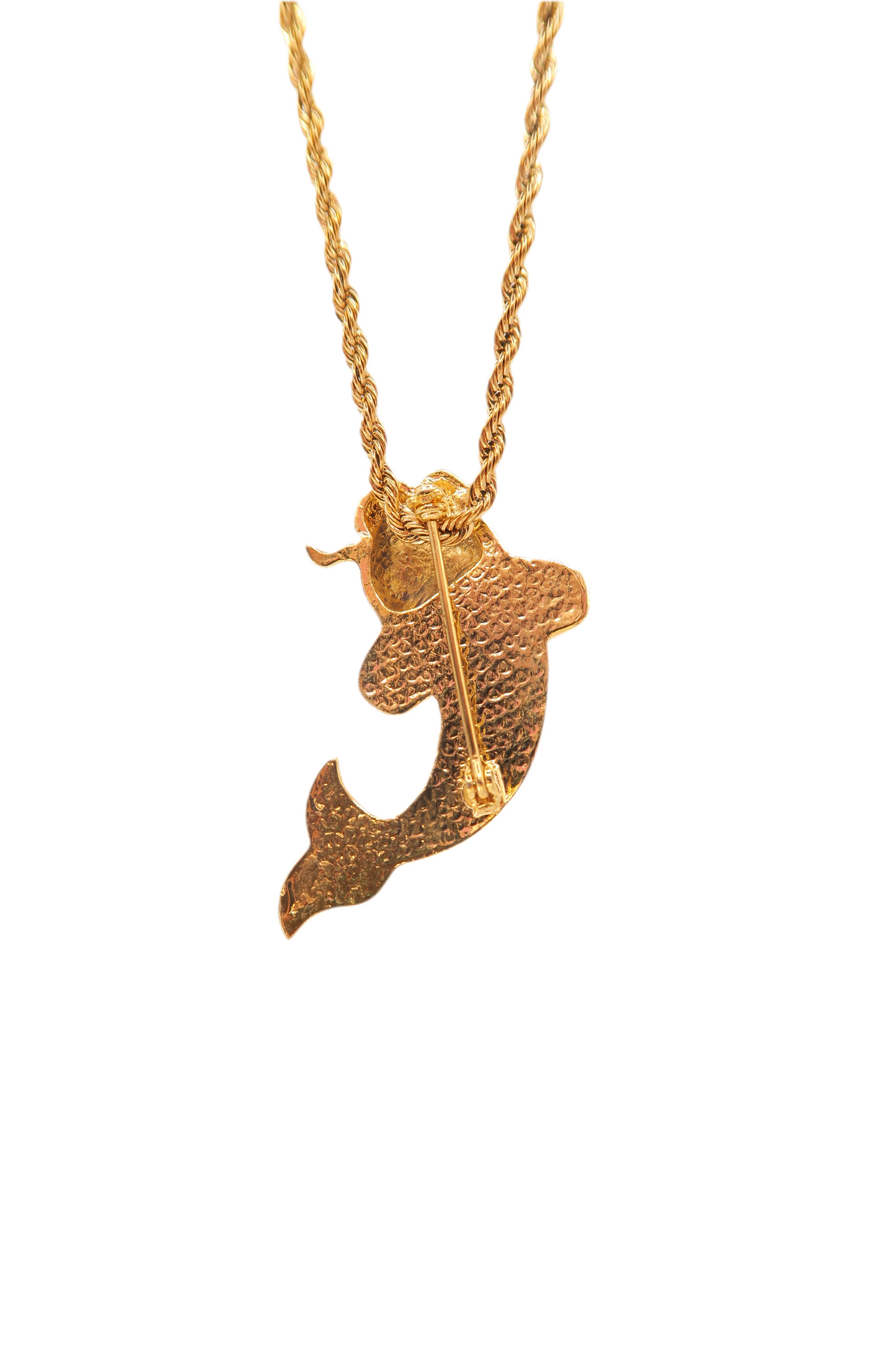 Koi Brooch Necklace