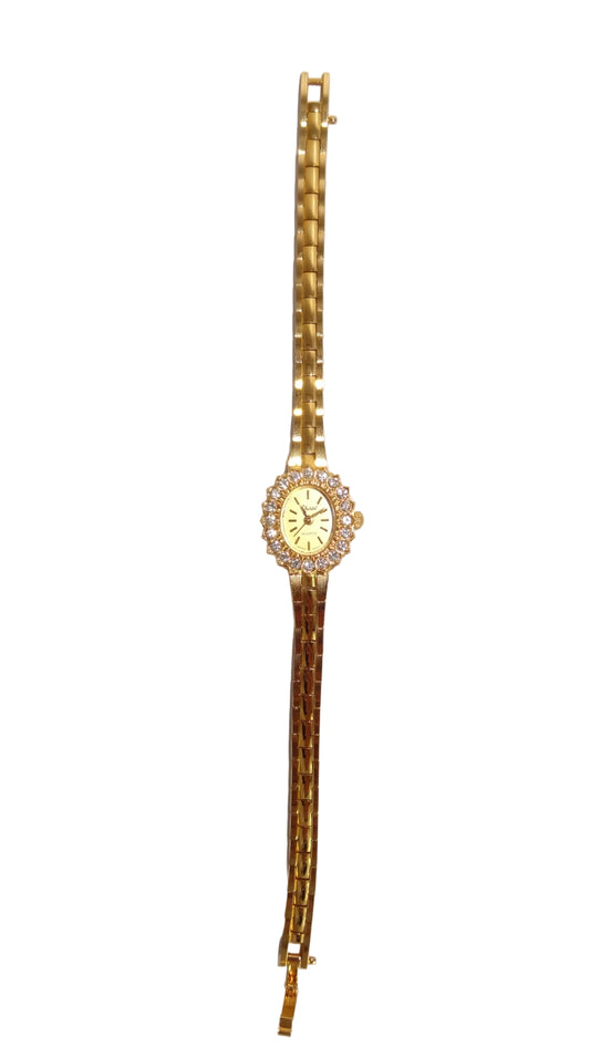 Vintage Crystal Flower Watch