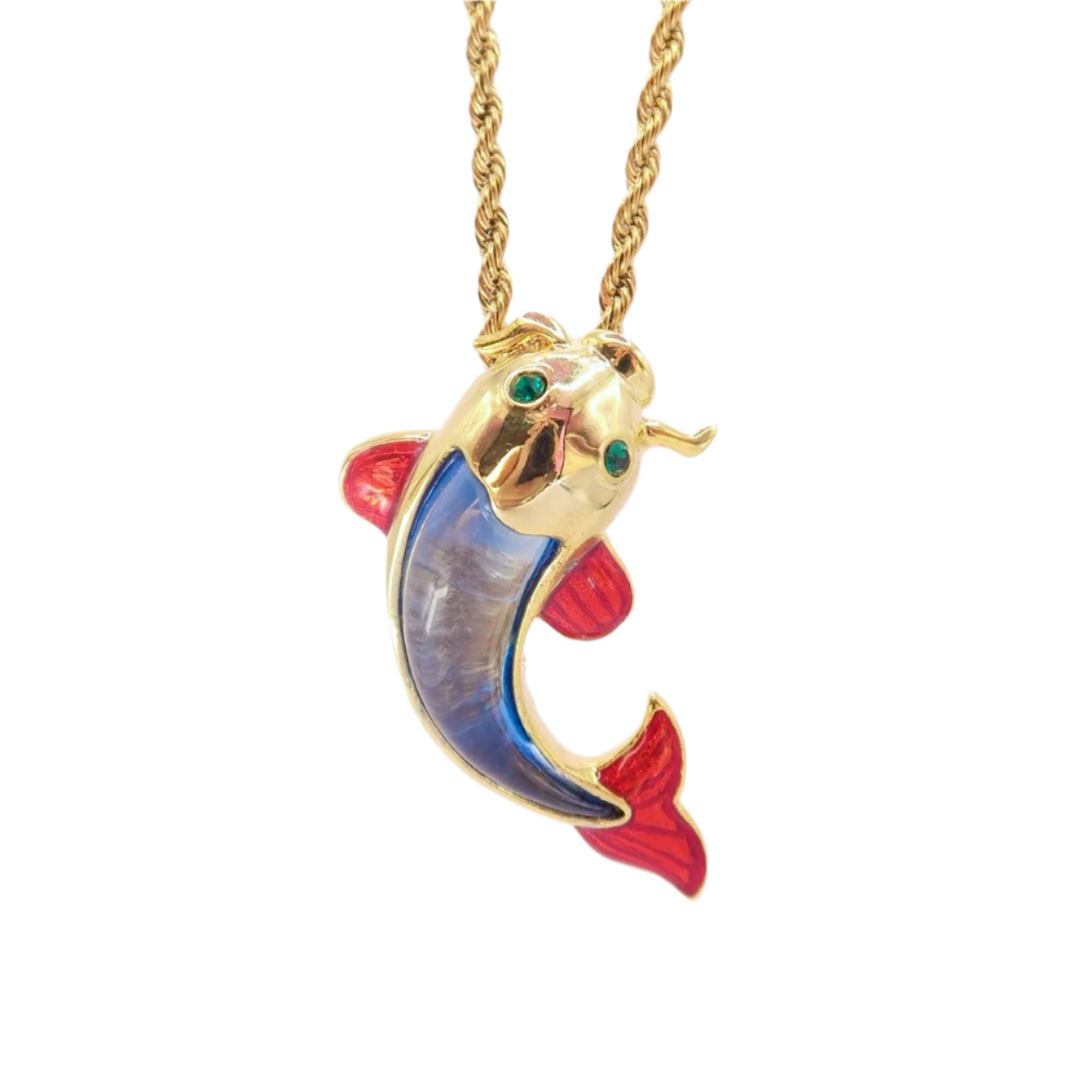 Koi Brooch Necklace