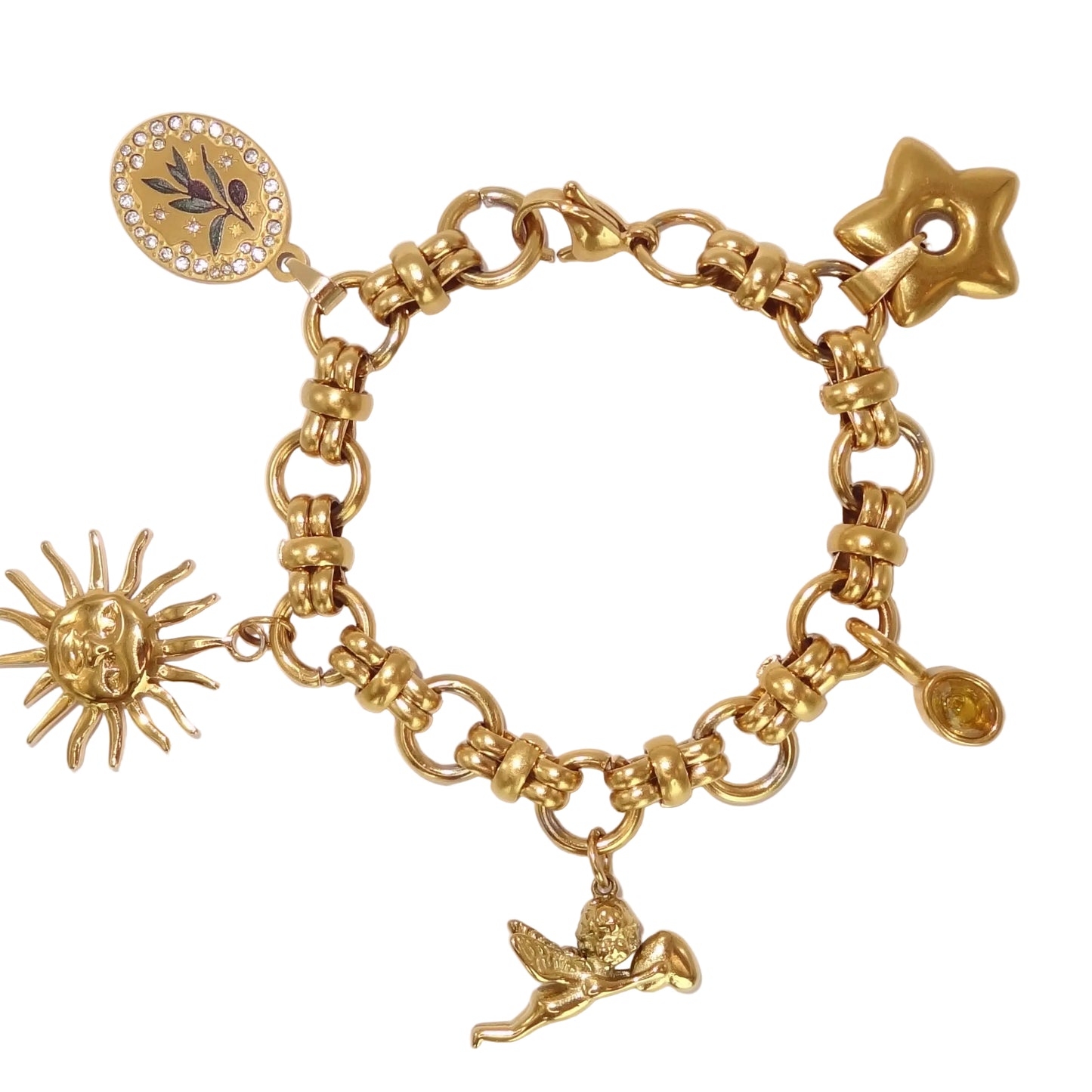 Soleil Chunky Charm Bracelet