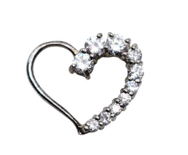 Pave Heart Pendant