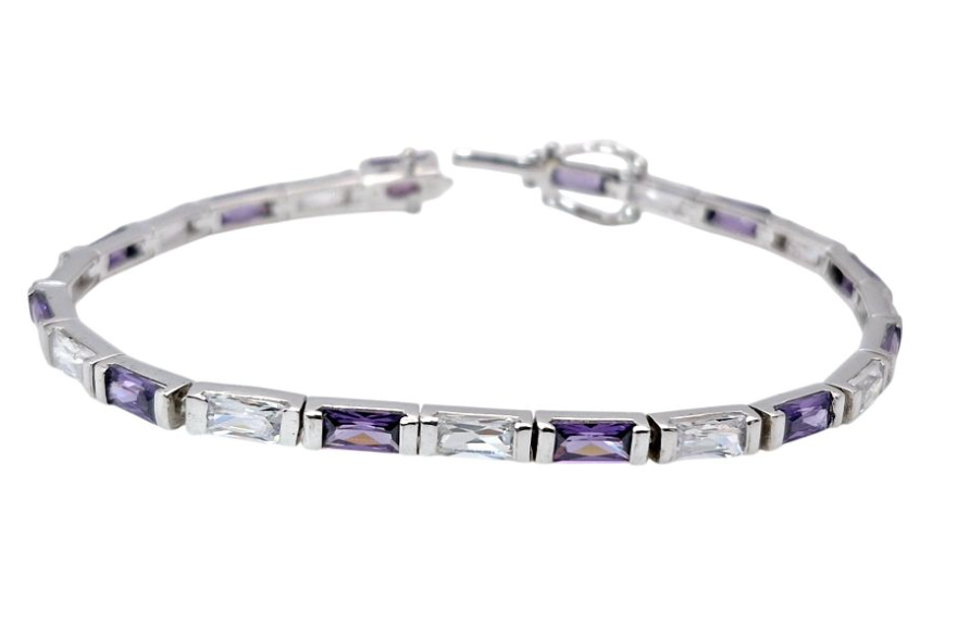 Purple Tennis Bracelet