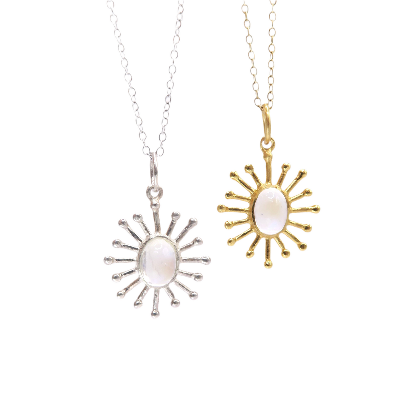 Moonstone Sun Necklace