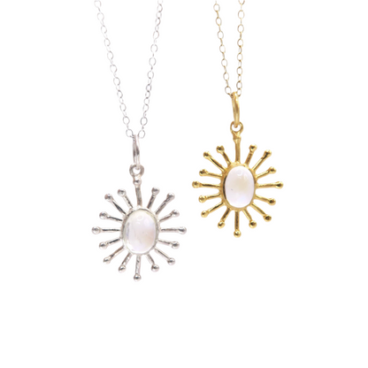 Moonstone Sun Necklace
