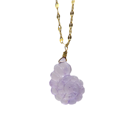 1 OF 1 Amethyst Shell Necklace