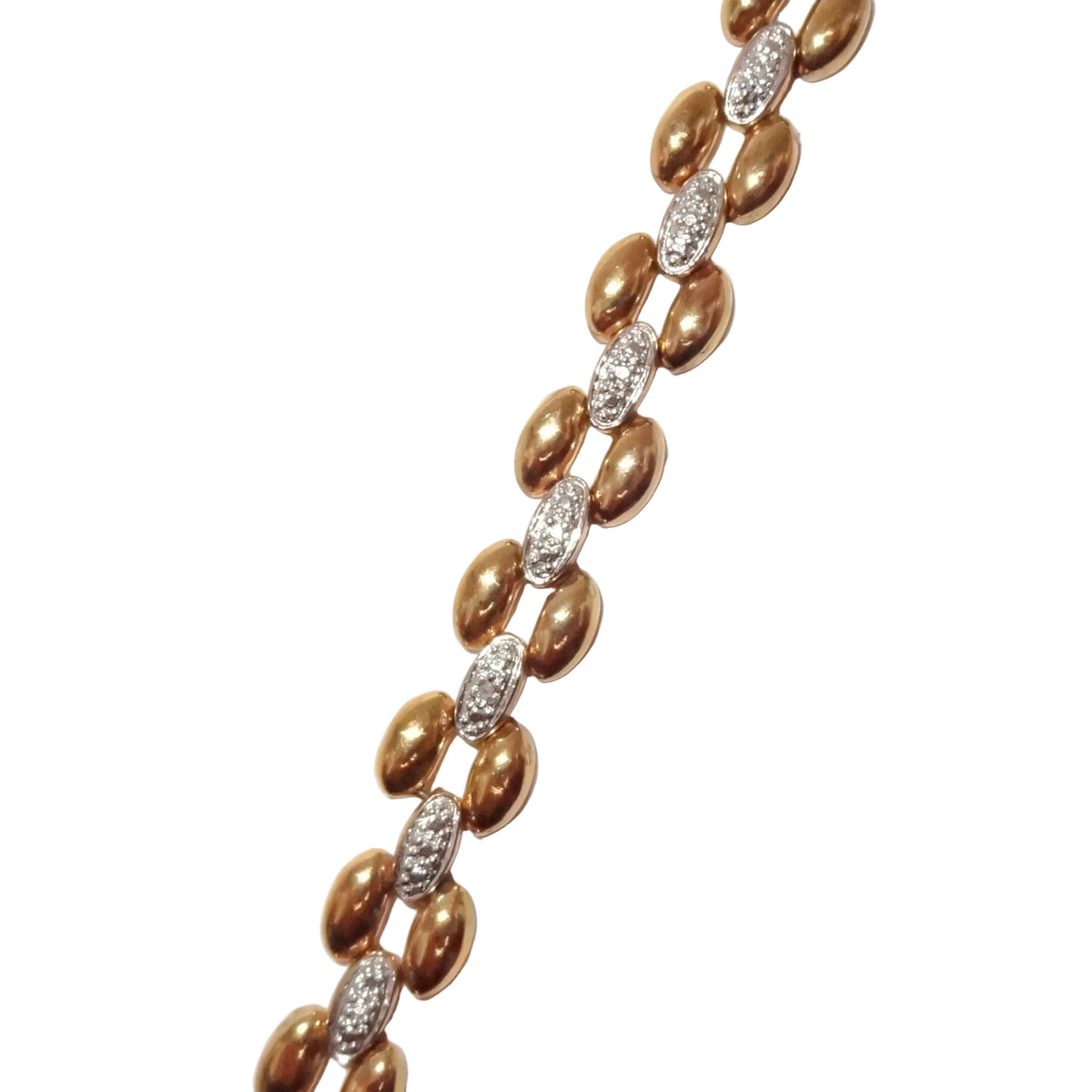 Vintage 2Tone Link Tennis Bracelet