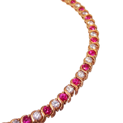 Vintage Ruby Tennis Bracelet