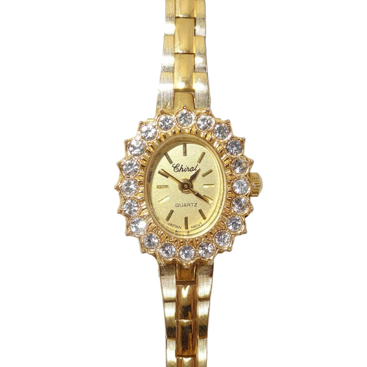 Vintage Crystal Flower Watch