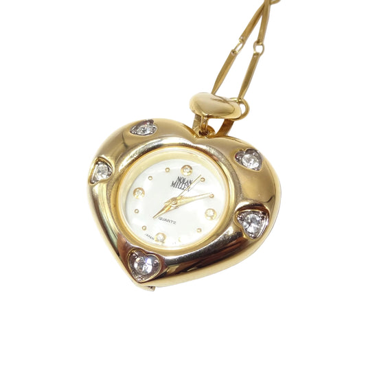 Vintage Heart Watch Necklace
