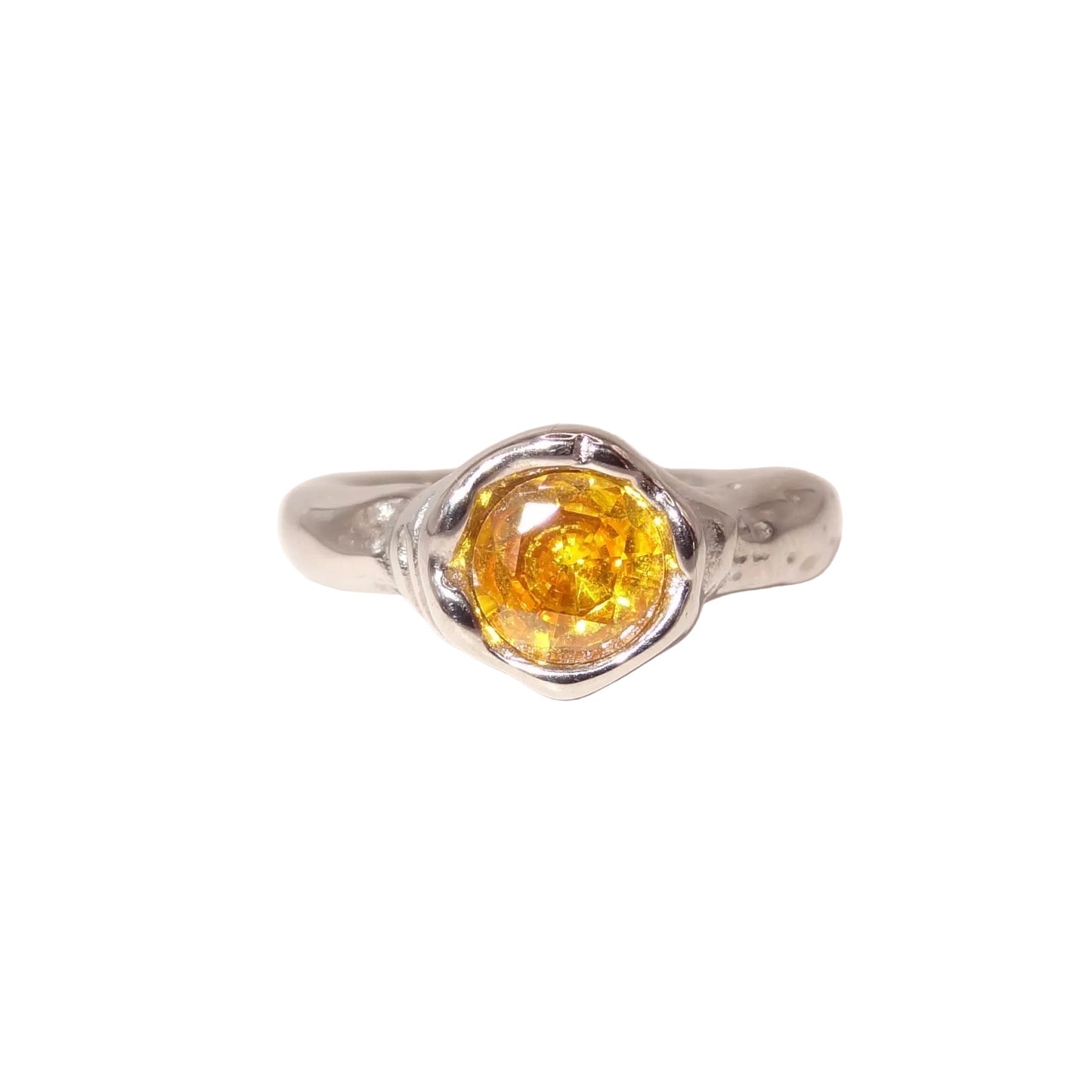 Amber Ring SILVER