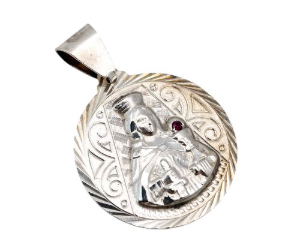Santa Barabra Pendant w/ Ruby