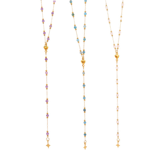 Gemstone Lariat