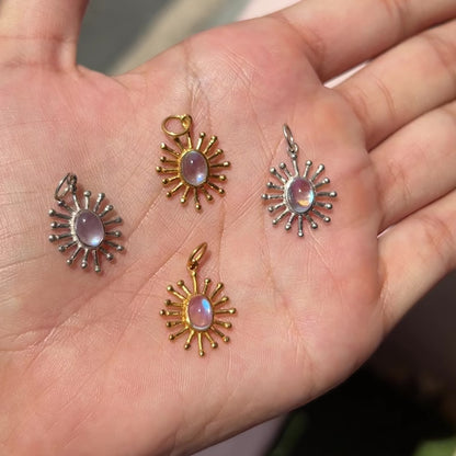 Moonstone Sun Necklace