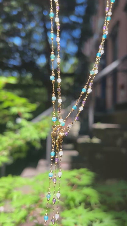 Gemstone Lariat