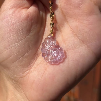 1 OF 1 Amethyst Shell Necklace